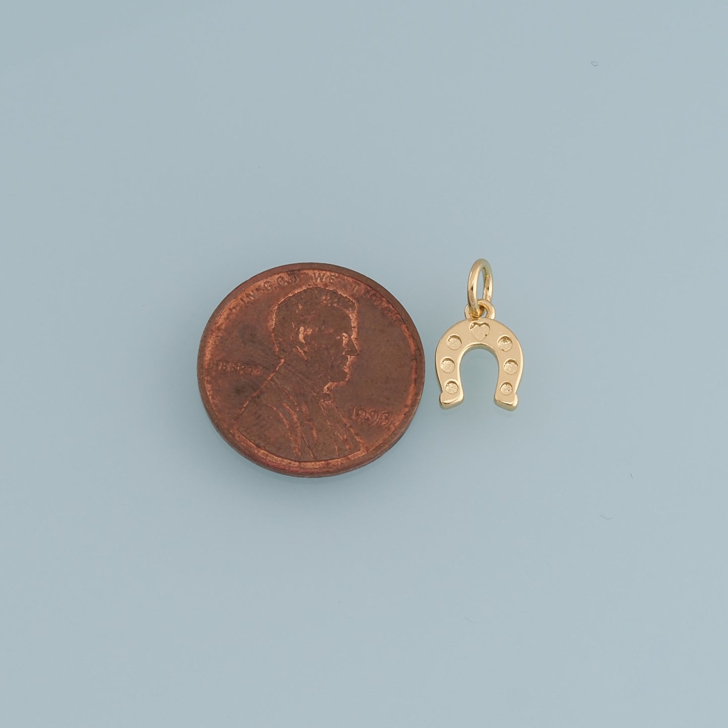 Gold horseshoe Charms,18K Gold Filled horseshoe Pendant,horseshoe Charm Bracelet Necklace for DIY Jewelry Making Supply