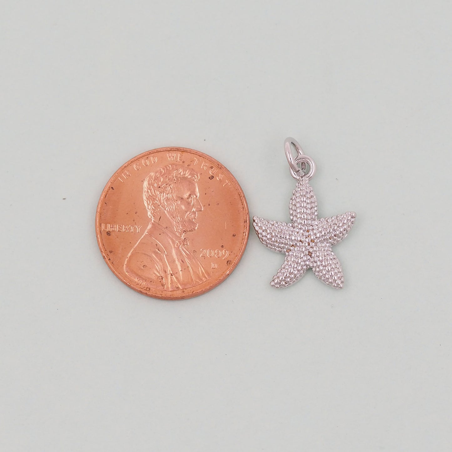 Gold Starfish Charms,18K Gold Filled Sea star Pendant,Starfish Charm Bracelet Necklace for DIY Jewelry Making Supply