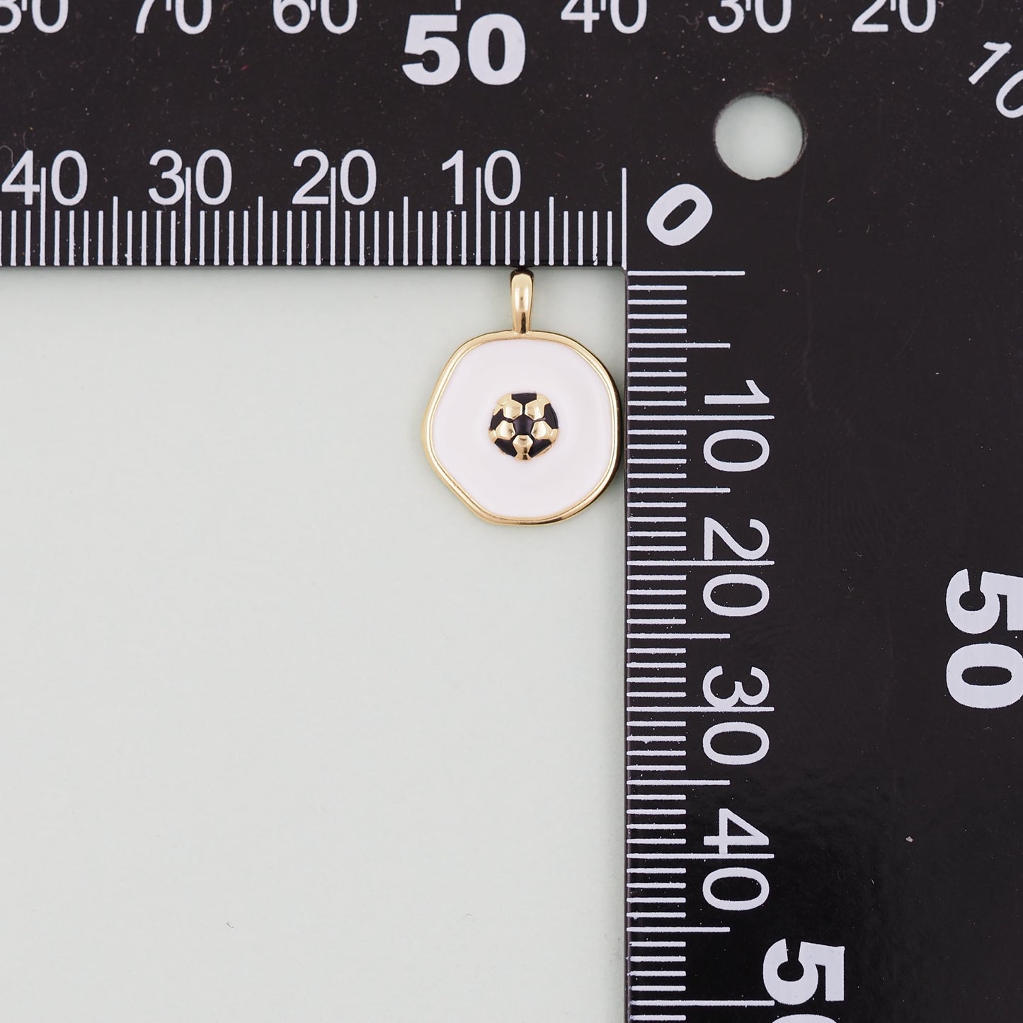 Gold football Charms,18K Gold Filled football Pendant,soccer Charm Bracelet Necklace for DIY Jewelry Making Supply