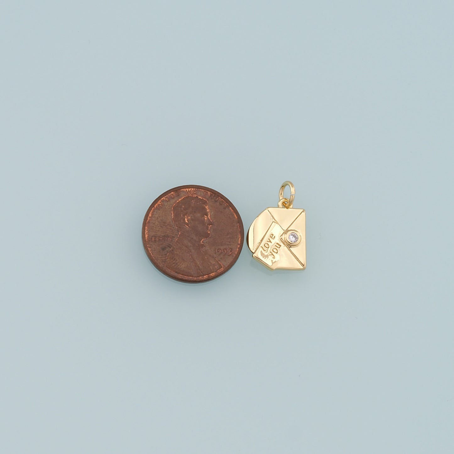 Gold Letter Charms,18K Gold Filled Love Pendant,Cute Letter Charm Bracelet Necklace for DIY Jewelry Making Supply