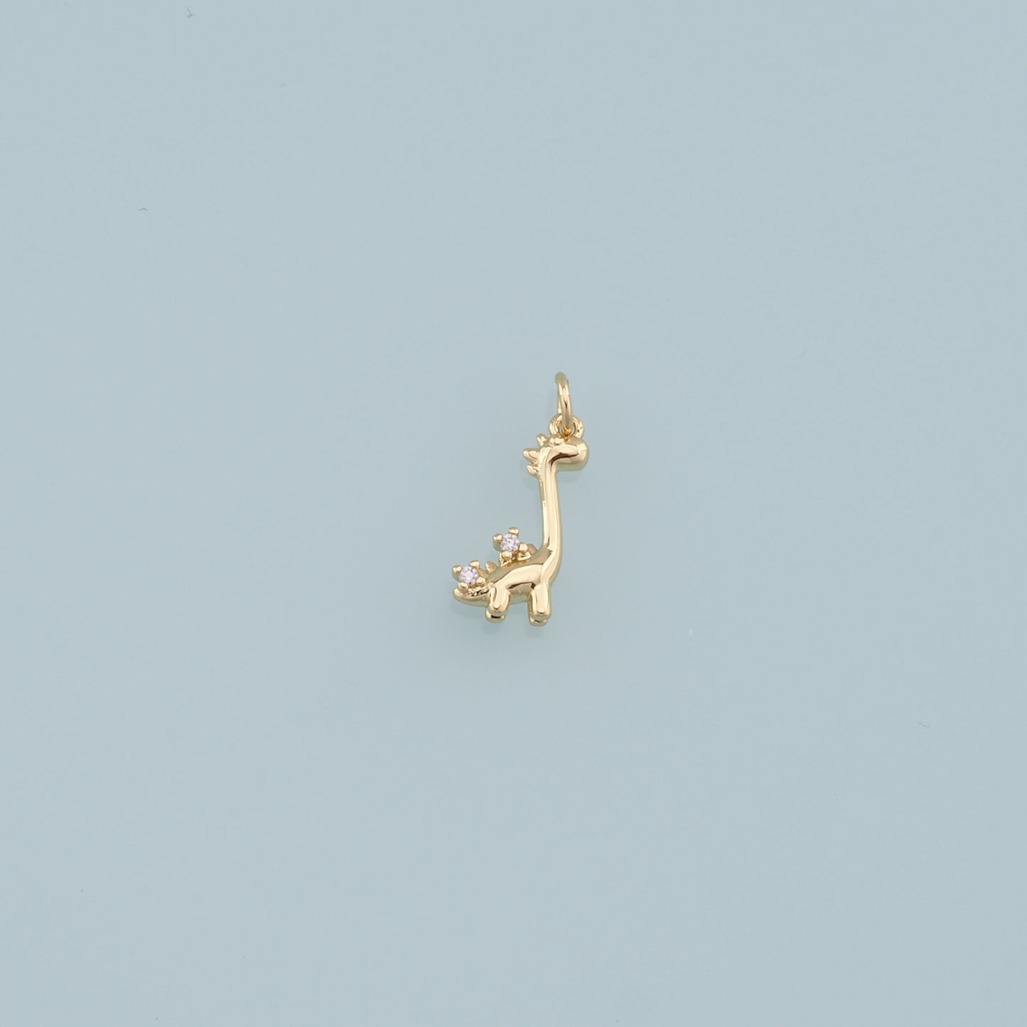 Cute Giraffe Charms,18K Gold Filled Enamel Giraffe Pendant,Kawaii Charm Bracelet Necklace for DIY Jewelry Making Supply