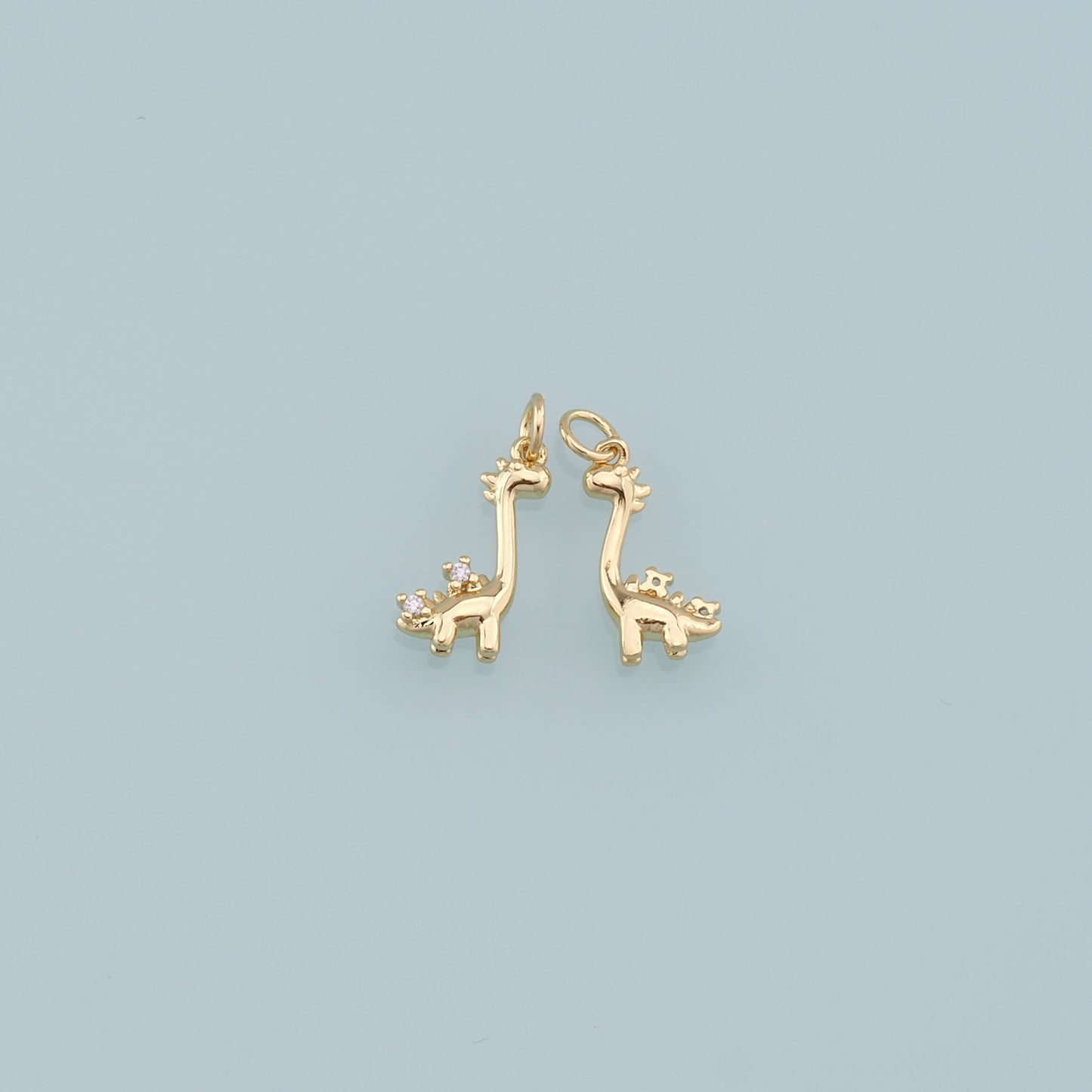 Cute Giraffe Charms,18K Gold Filled Enamel Giraffe Pendant,Kawaii Charm Bracelet Necklace for DIY Jewelry Making Supply