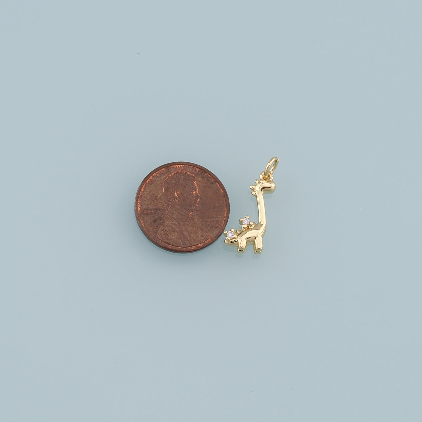 Cute Giraffe Charms,18K Gold Filled Enamel Giraffe Pendant,Kawaii Charm Bracelet Necklace for DIY Jewelry Making Supply