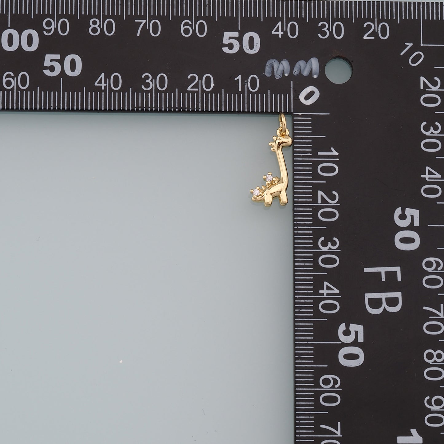Cute Giraffe Charms,18K Gold Filled Enamel Giraffe Pendant,Kawaii Charm Bracelet Necklace for DIY Jewelry Making Supply