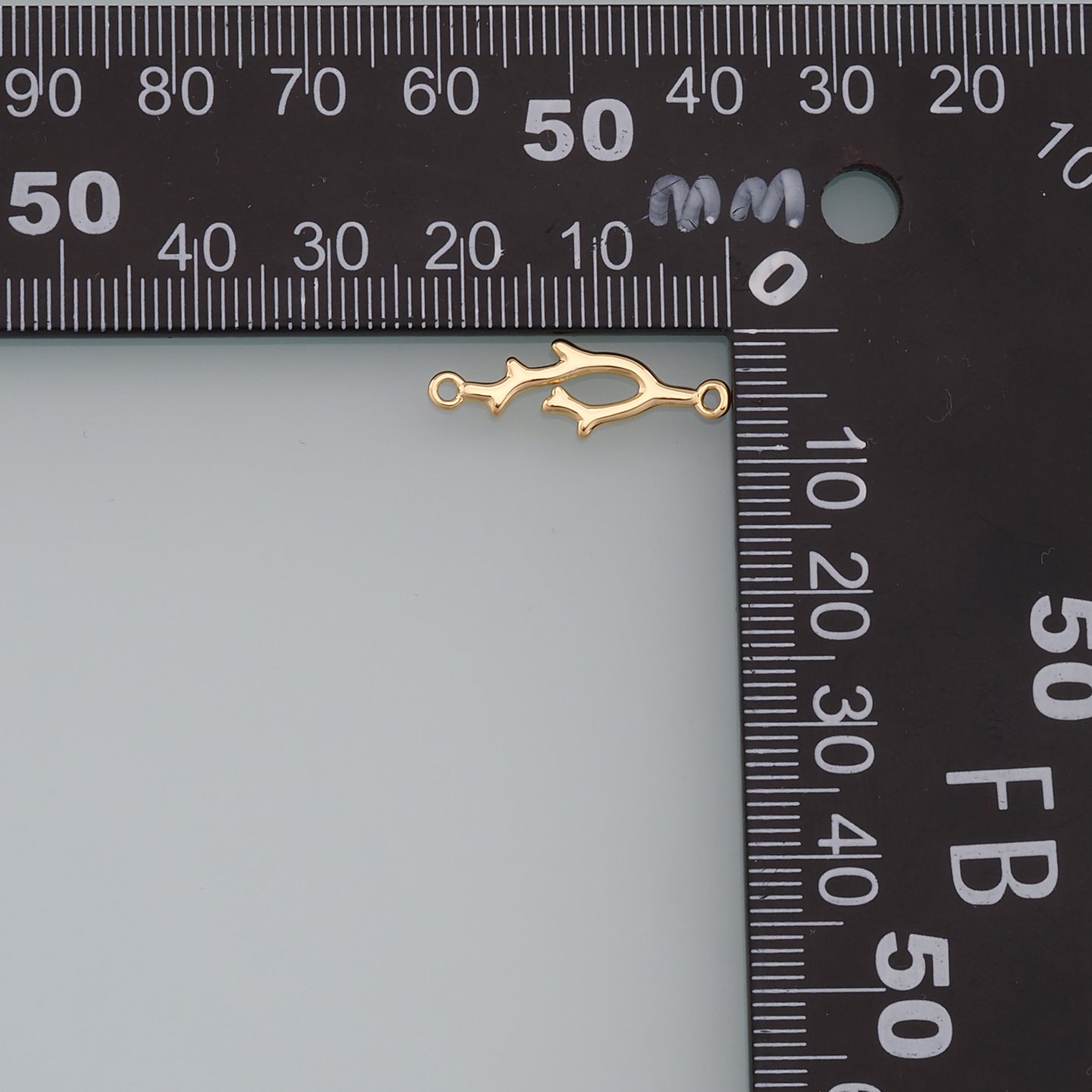 Gold Branches Charms,18K Gold Filled Branches Pendant,Branches Charm Bracelet Necklace for DIY Jewelry Making Supply