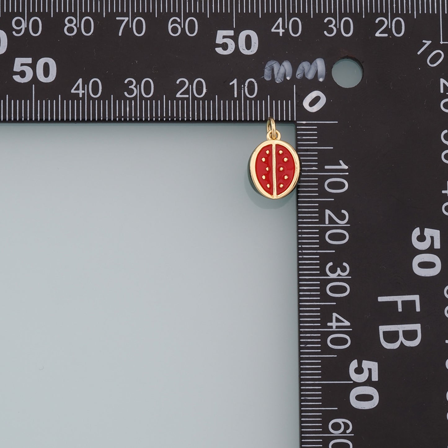 Cartoon Watermelon Charms,18K Gold Filled Enamel Watermelon Pendant,Kawaii Charm Bracelet Necklace for DIY Jewelry Making Supply