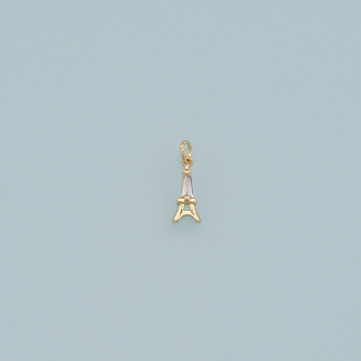 Gold Eiffel tower Charms,18K Gold Filled Eiffel tower pendant,Eiffel tower Charm Bracelet Necklace for DIY Jewelry Making Supply