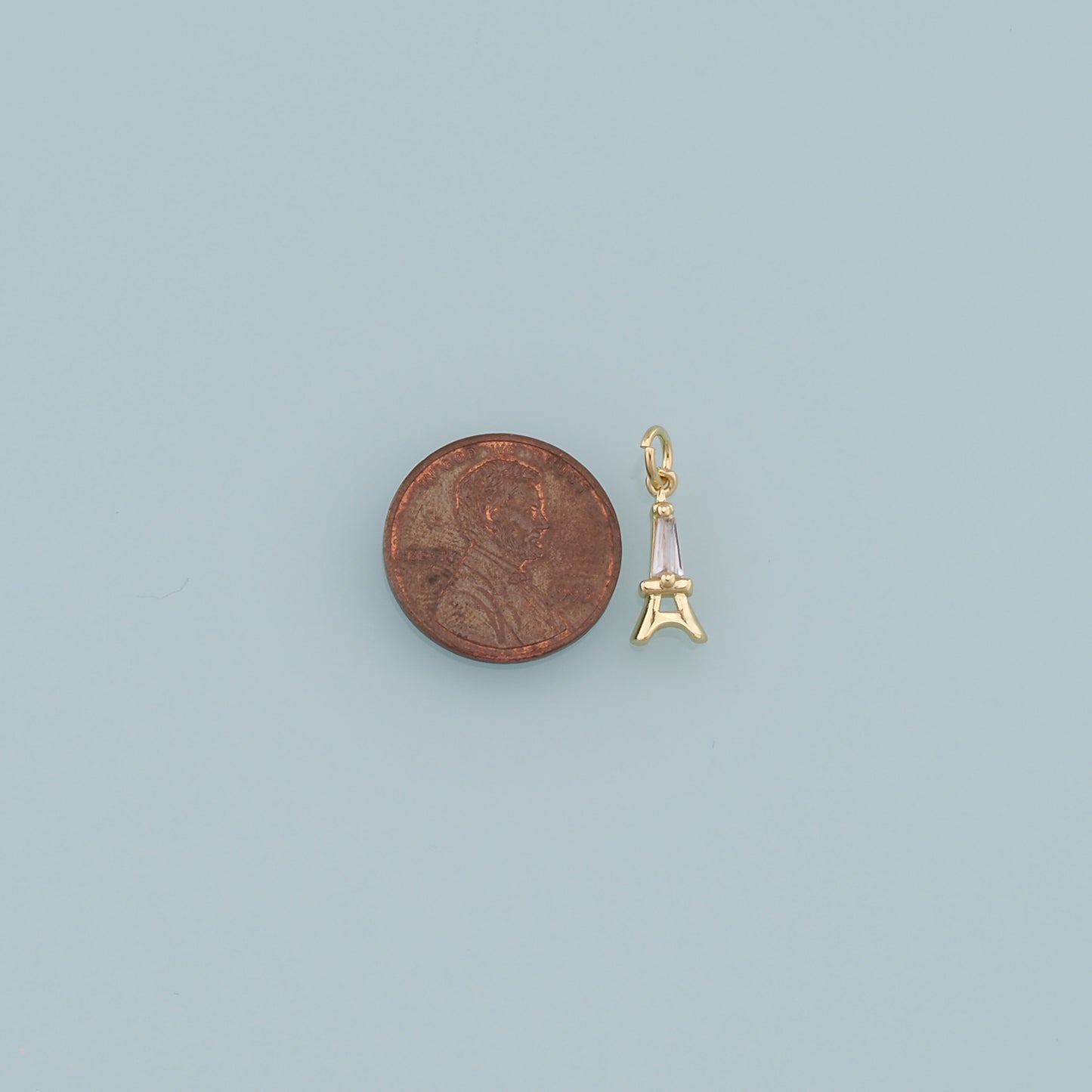 Gold Eiffel tower Charms,18K Gold Filled Eiffel tower pendant,Eiffel tower Charm Bracelet Necklace for DIY Jewelry Making Supply