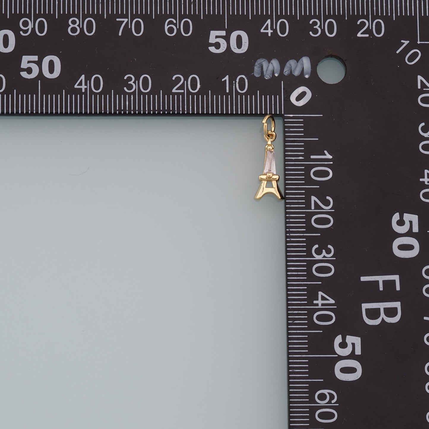 Gold Eiffel tower Charms,18K Gold Filled Eiffel tower pendant,Eiffel tower Charm Bracelet Necklace for DIY Jewelry Making Supply