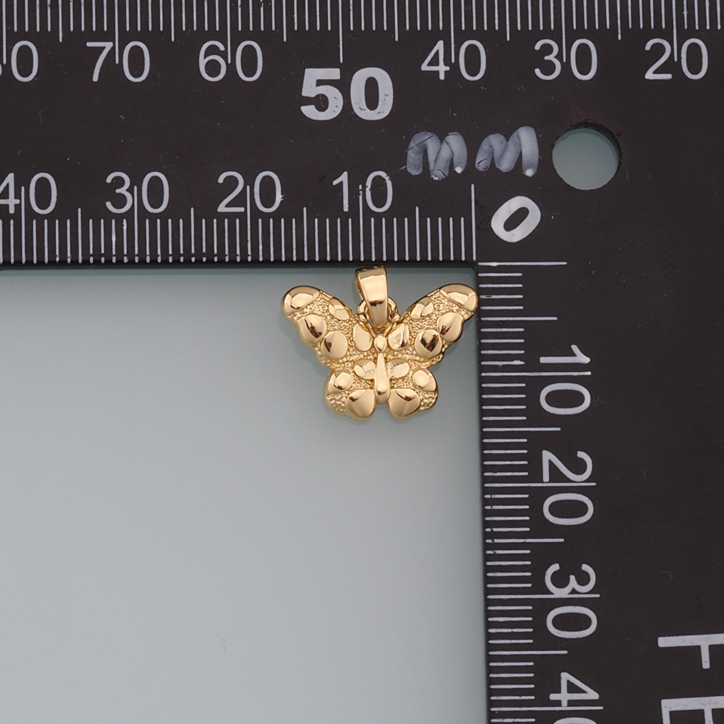 Gold Butterfly Charms,18K Gold Filled Butterfly Pendant,insect Charm Bracelet Necklace for DIY Jewelry Making Supply
