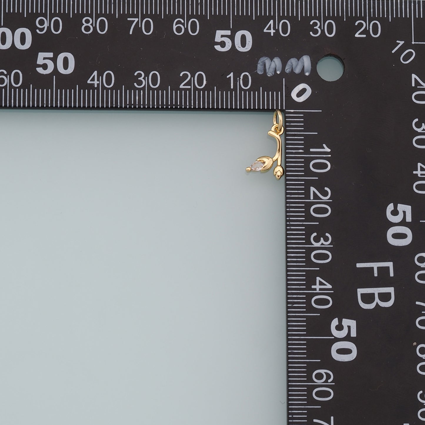 Gold Tulip Charms,18K Gold Filled Tulip Pendant,Tulip Charm Bracelet Necklace for DIY Jewelry Making Supply