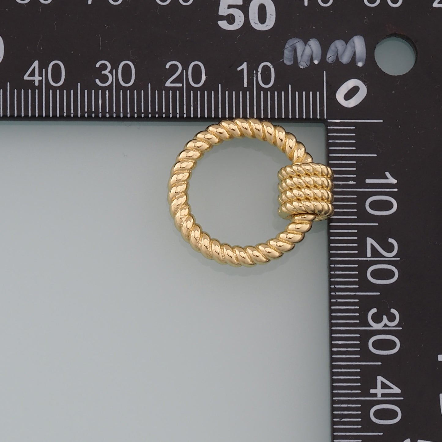 18K Gold Filled Round Carabiner Clasp,Buckle Clasp,Carabiner Screw Clasp,Turnbuckle,for DIY Jewelry