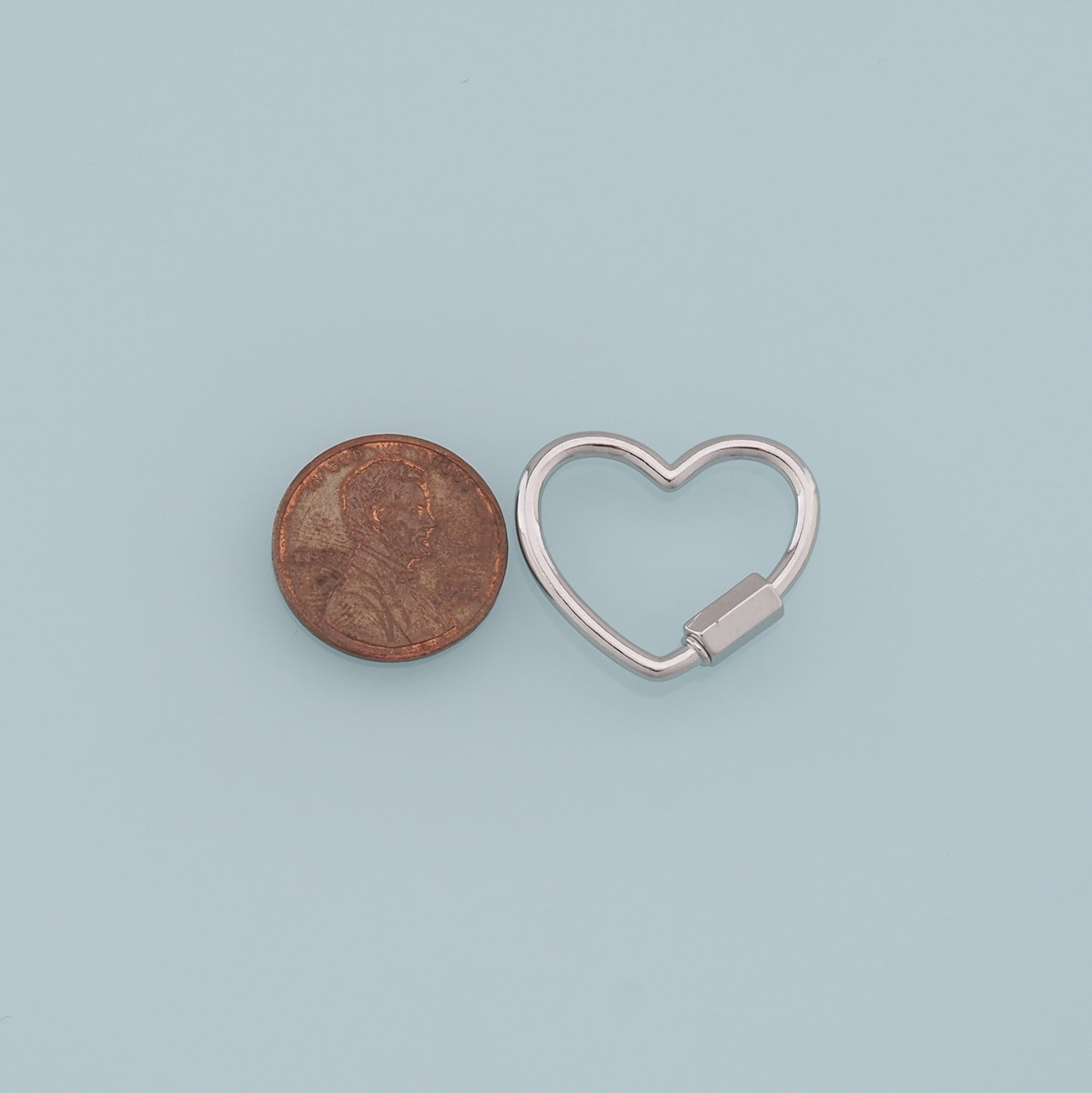 18K Gold Filled Heart Carabiner Clasp,Buckle Clasp,Carabiner Screw Clasp,Turnbuckle,for DIY Jewelry