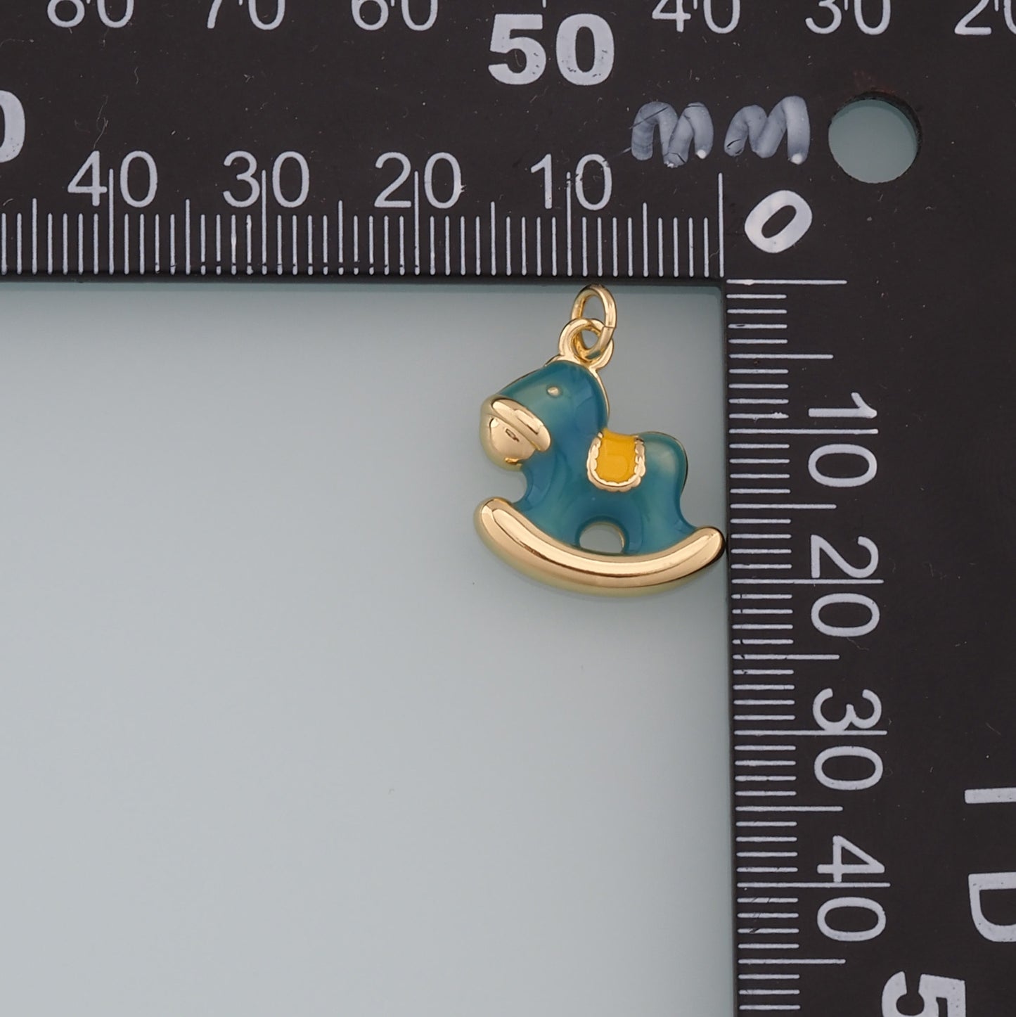 Gold Trojan horse Charms,18K Gold Filled Trojan horse Pendant,Trojan horse Charm Bracelet Necklace for DIY Jewelry Making Supply