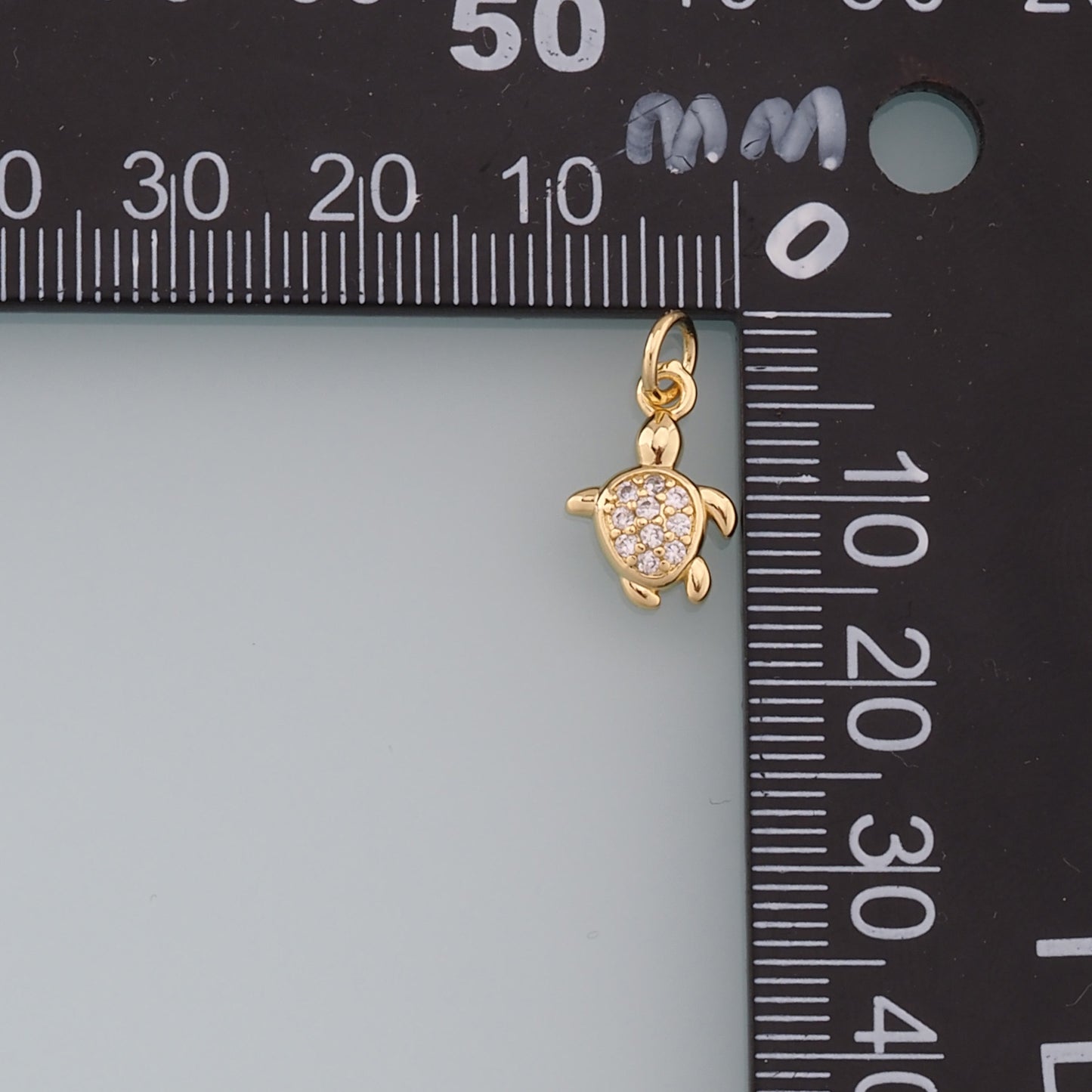 Gold Turtle Charms,18K Gold Filled Turtle Pendant,Turtle Charm Bracelet Necklace for DIY Jewelry Making Supply