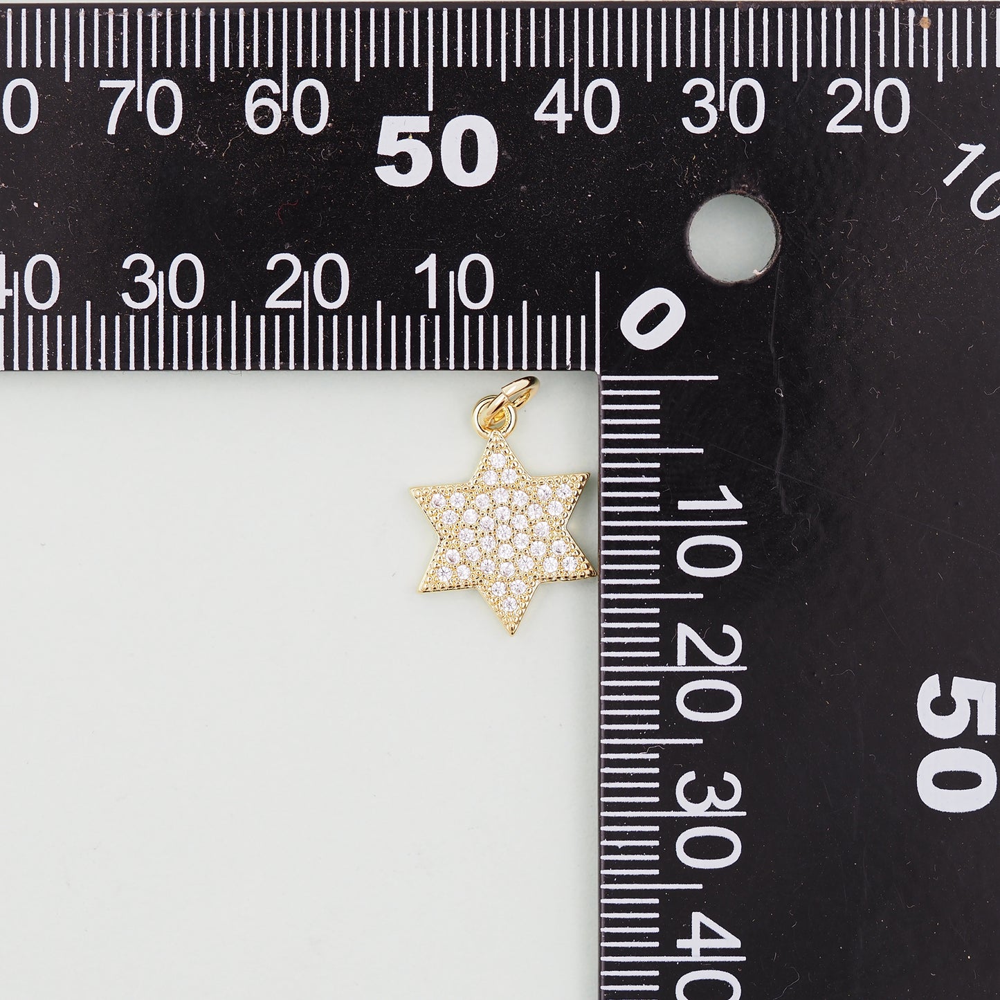 Gold Star of David Pendant,18K Gold Filled Star of David,Silver Star of David Bracelet Necklace for DIY Jewelry Making Supply