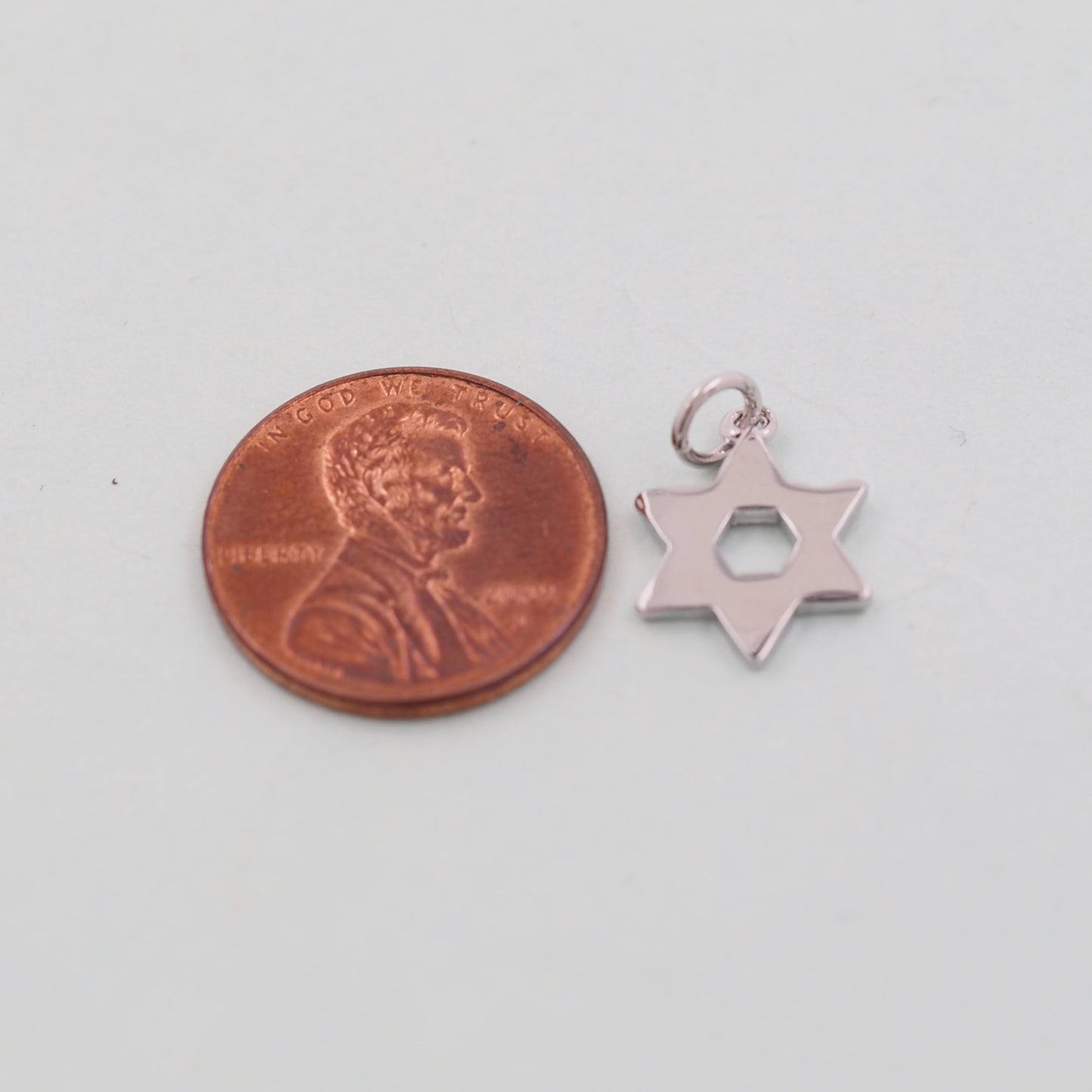 Gold Star of David Pendant,18K Gold Filled Star of David,Silver Star of David Bracelet Necklace for DIY Jewelry Making Supply