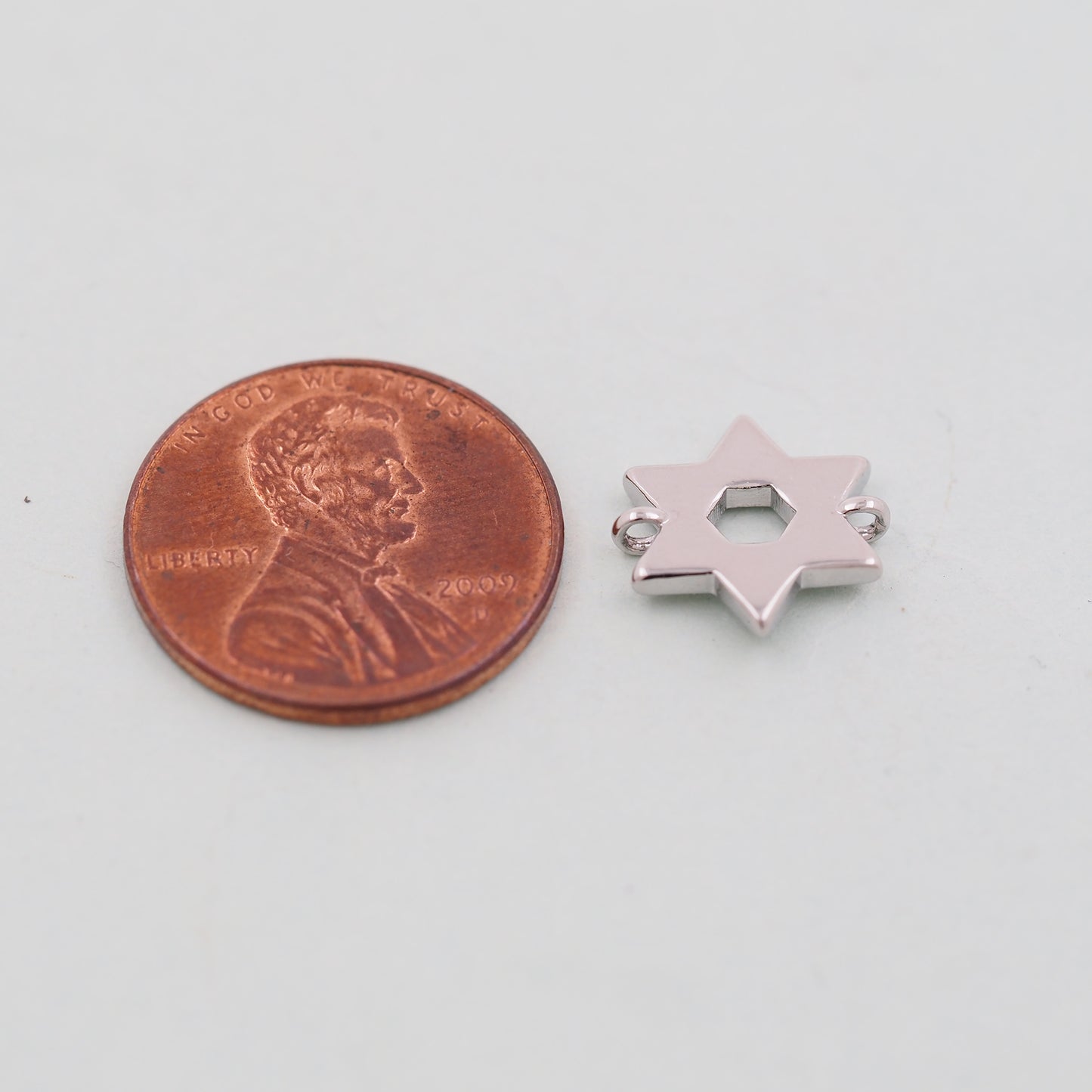 Gold Star of David Pendant,18K Gold Filled Star of David,Silver Star of David Bracelet Necklace for DIY Jewelry Making Supply
