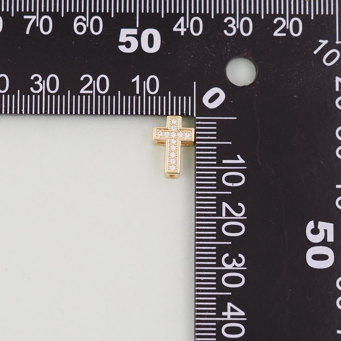 Gold Cross Charms,18K Gold Filled Cross Pendant,Silver Religious Charm Bracelet Necklace for DIY Jewelry Making Supply