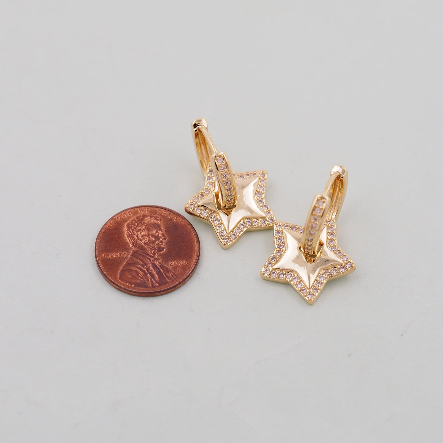 1pair 18K Gold Filled Star Earrings,Gold Earrings,Dainty Earrings