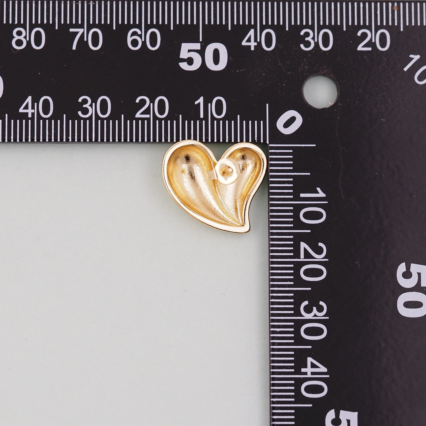 1pair 18K Gold Filled Heart Earrings,Gold Earrings,Dainty Earrings