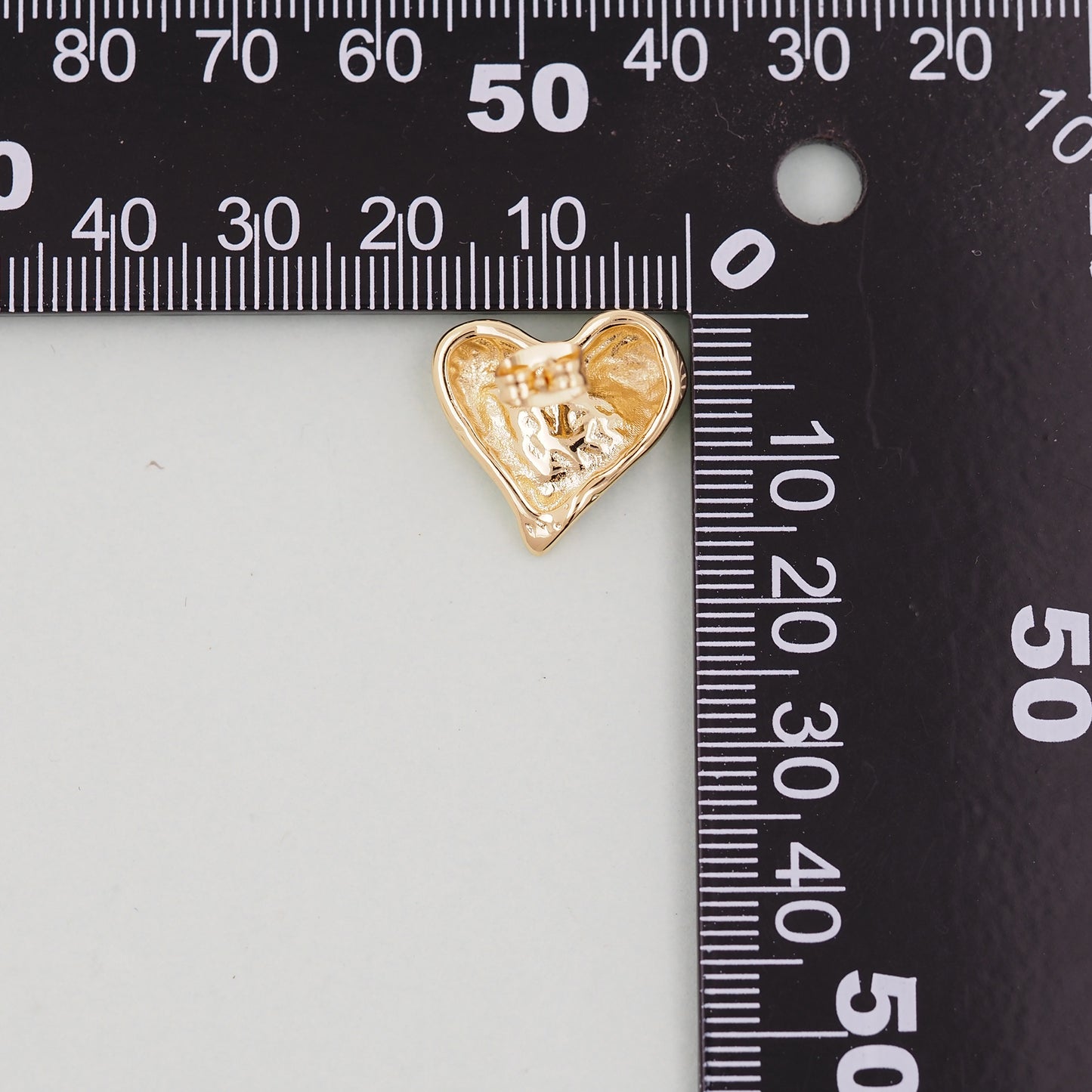 1pair 18K Gold Filled Heart Earrings,Gold Earrings,Dainty Earrings