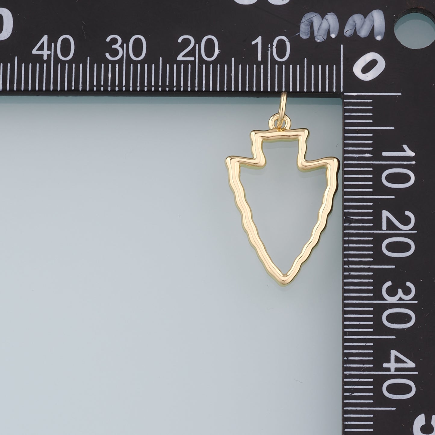 18K Gold Filled Arrow Pendant,Enamel Arrow Charm Bracelet Necklace for DIY Jewelry Making Supply