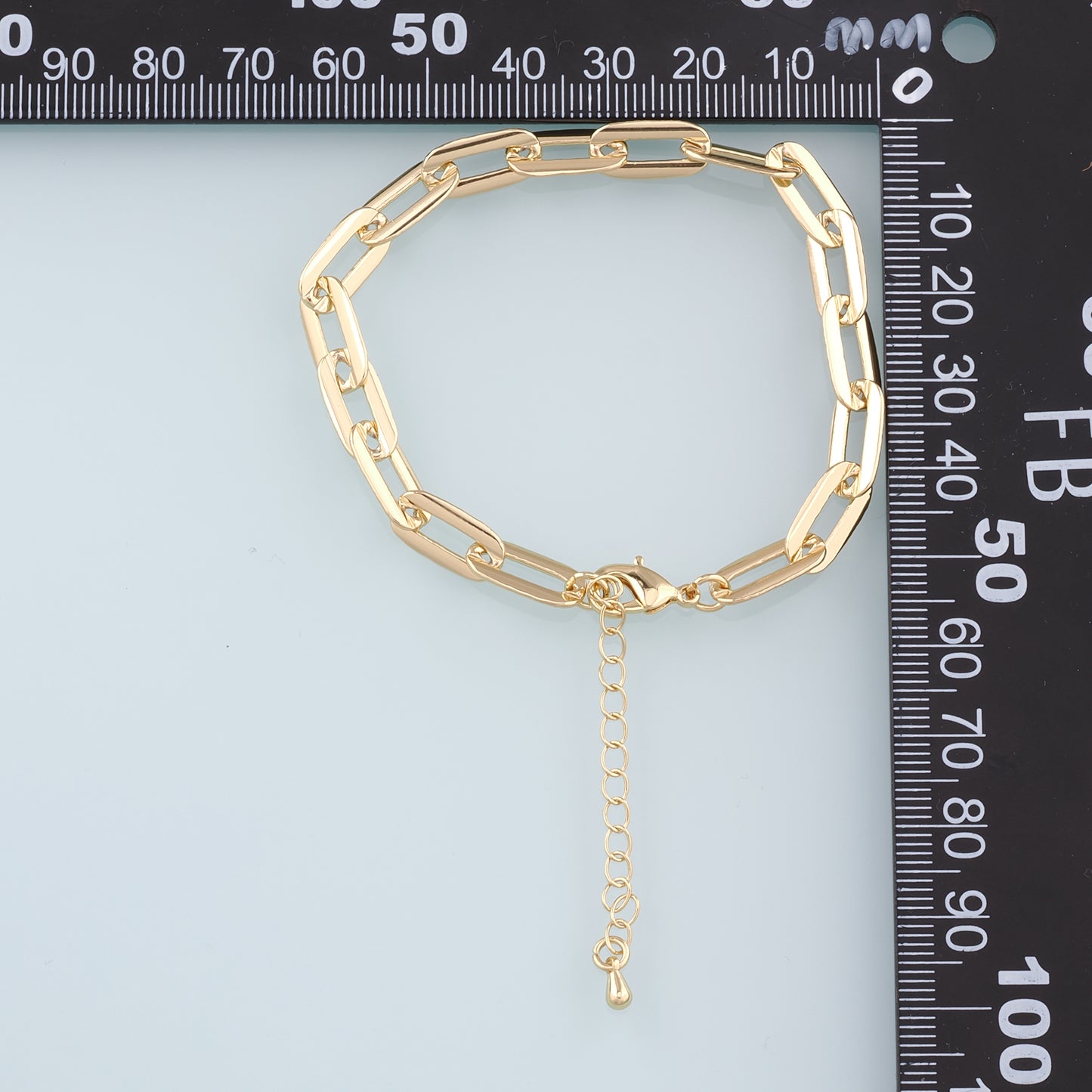 Gold Adjustable Chain,18K Gold Filled Oval Bracelet,Semi Finished Bracelets,Bracelets for Jewelry Making
