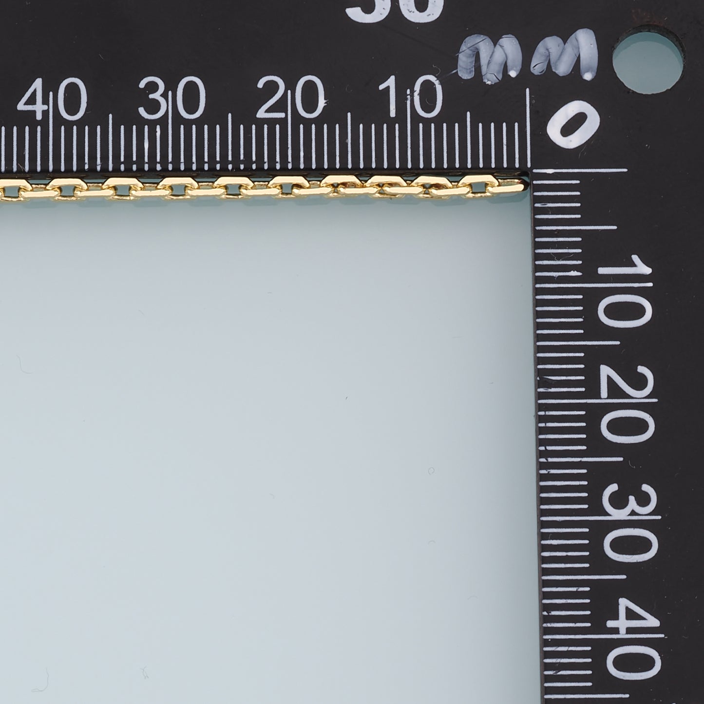 Gold Box Chain,18K Gold Filled Box paper clip Chain for Necklace Bracelet DIY Jewelry Making Supply