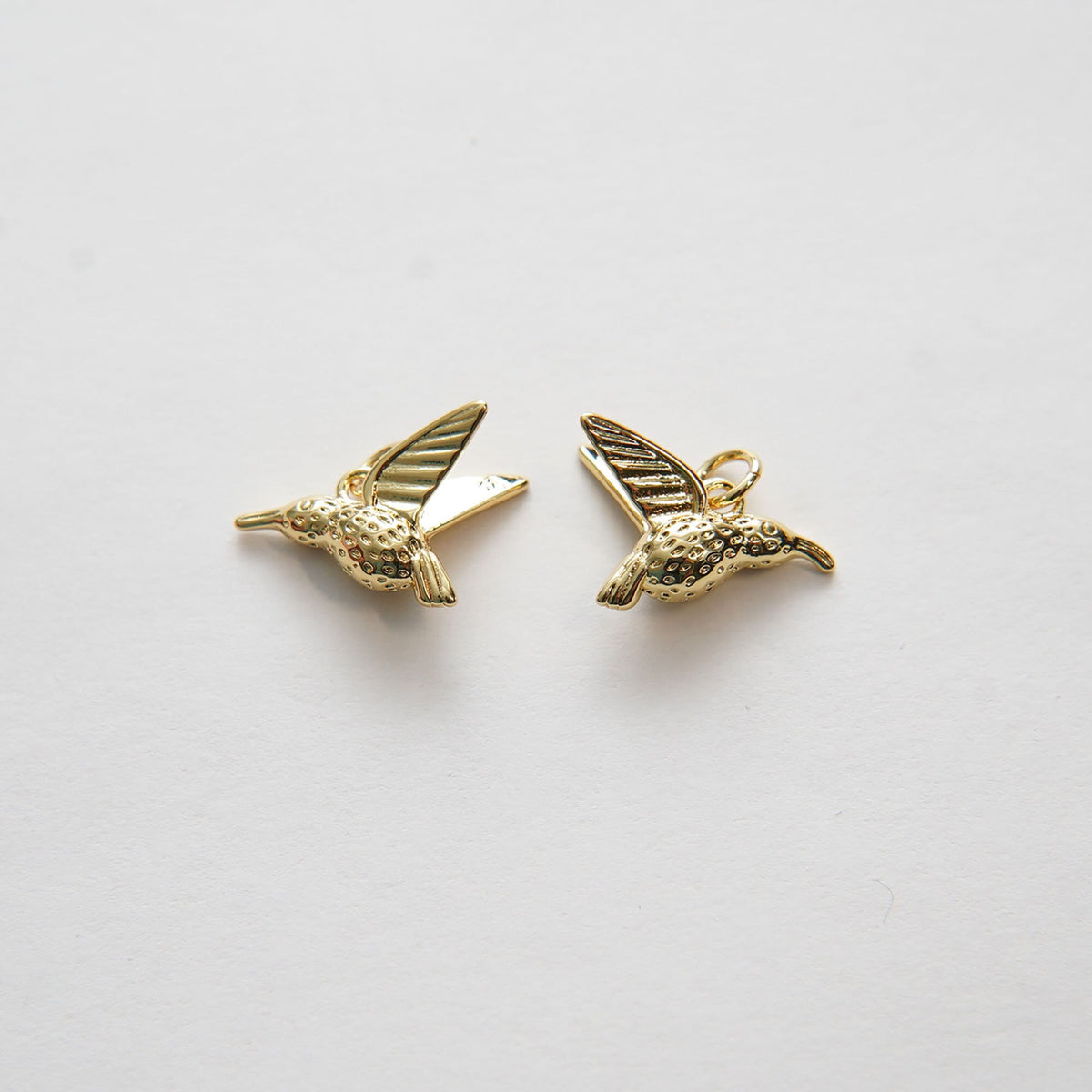 Gold Bird Charms,18K Gold Filled Bird Pendant,Silver Bird Charm Bracelet Necklace for DIY Jewelry Making Supply