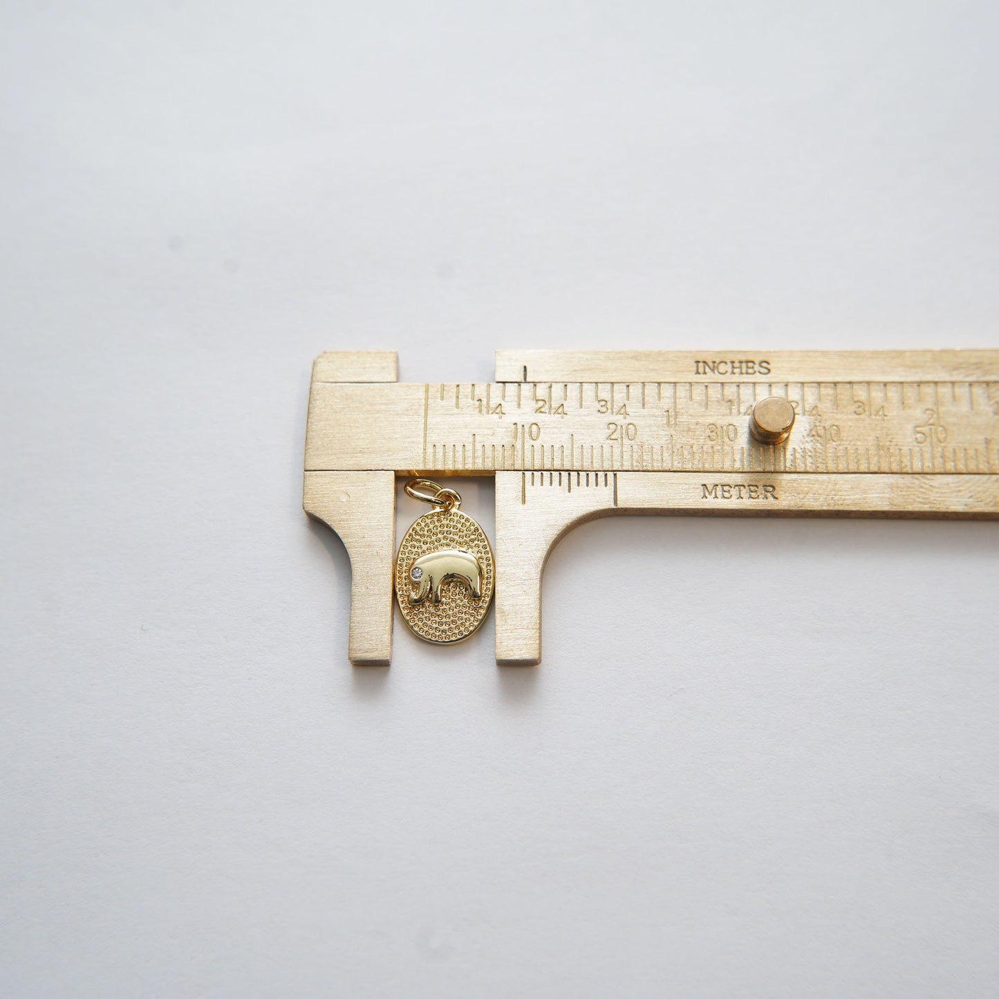 Gold Elephant Charms,18K Gold Filled Oval elephant Pendant,Silver elephant Charm Bracelet Necklace for DIY Jewelry Making Supply