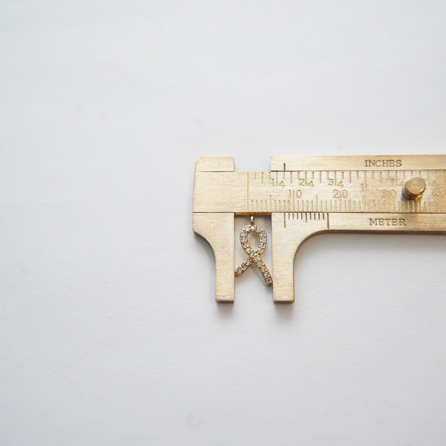 Gold AIDS Charms,18K Gold Filled AIDS Pendant,Silver Ribbon Cancer Awareness Charm Bracelet Necklace for DIY Jewelry Making Supply