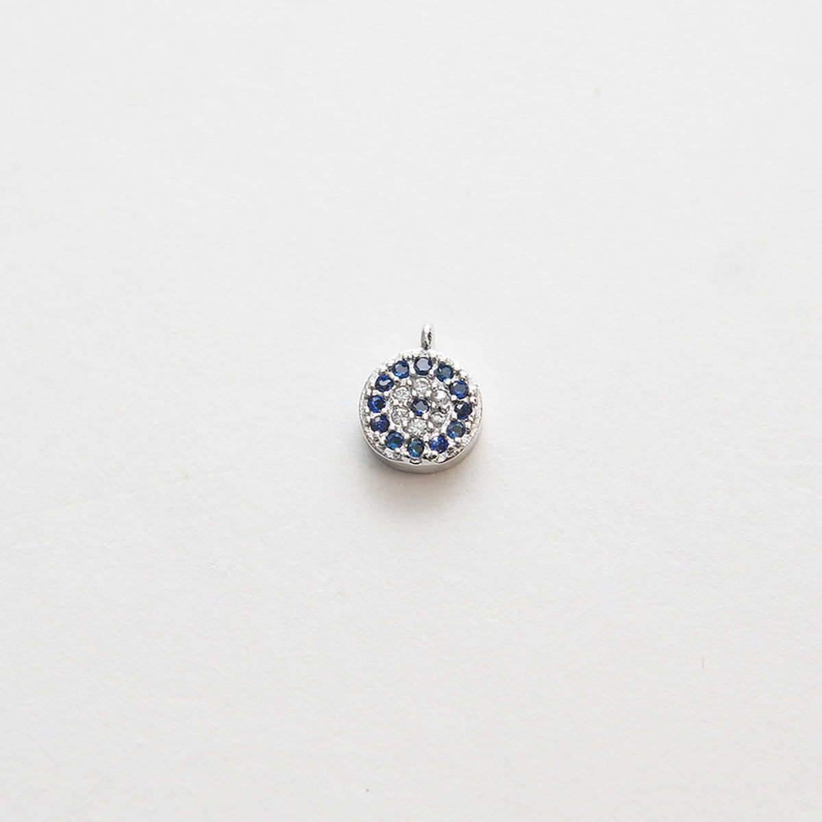 Gold Evil Eye Charms,18K Gold Filled Evil Eye Pendant,CZ Micro Pave Silver Evil Eye Charm Bracelet Necklace for DIY Jewelry M