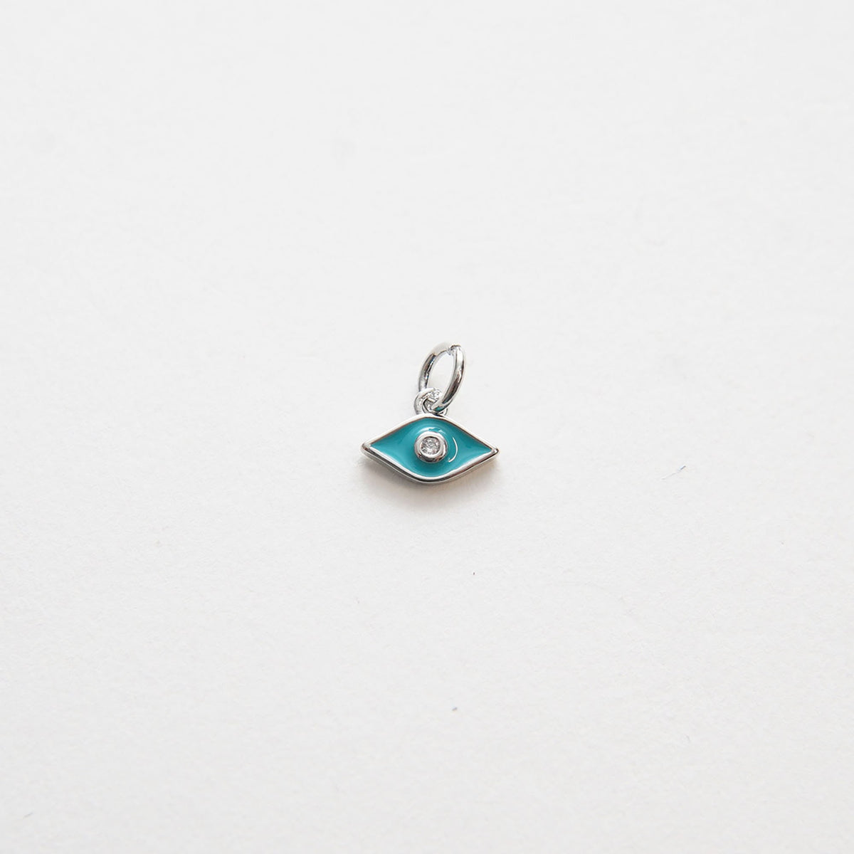 Gold Evil Eye Charms,18K Gold Filled Evil Eye Pendant,CZ Micro Pave Silver Evil Eye Charm Bracelet Necklace for DIY Jewelry M