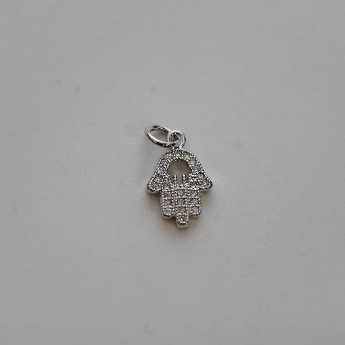 18K Gold Filled Hamsa Charm Pendant for Jewelry Making