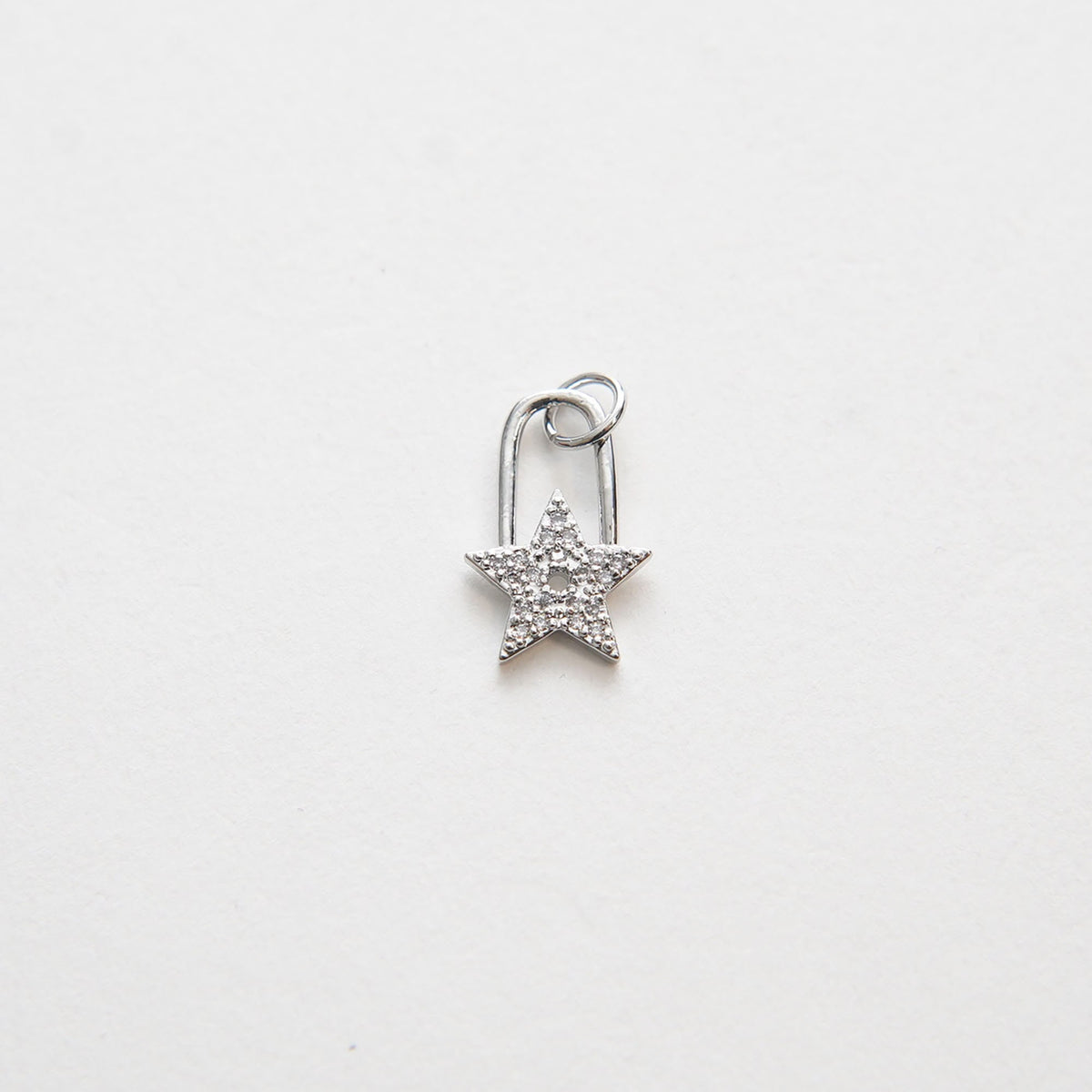 Gold Star Charms,18K Gold Filled Star Pendant,CZ Micro Pave Star Charm Bracelet Necklace for DIY Jewelry Making Supply