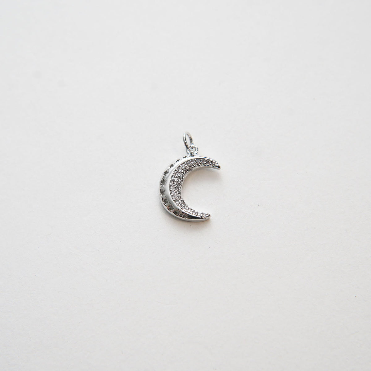 18K Gold Filled Moon Charm Pendant for Jewelry Making