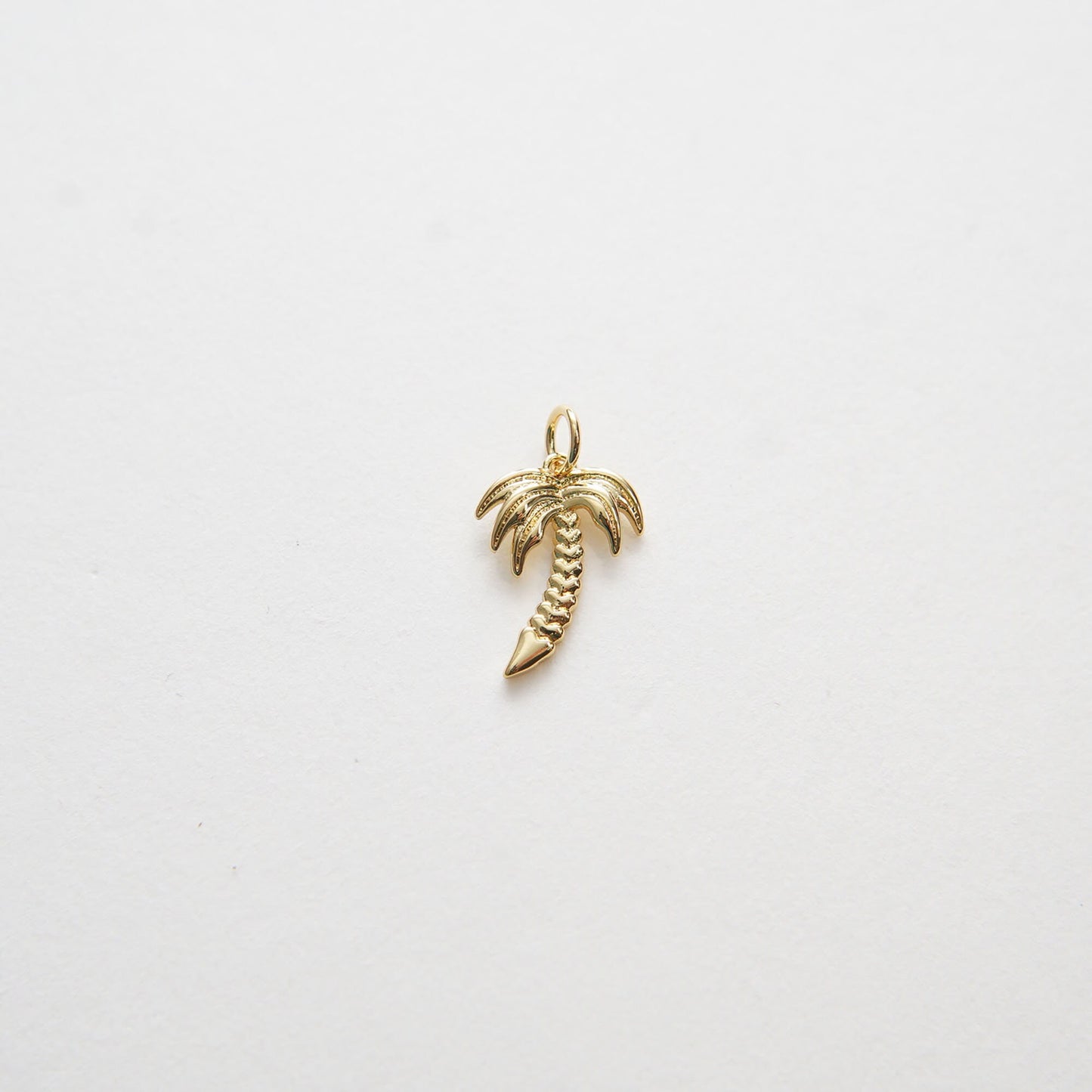 Gold Palm Tree Charms,18K Gold Filled Palm tree Pendant,Silver Palm tree Charm Bracelet Necklace for DIY Jewelry Making Supply