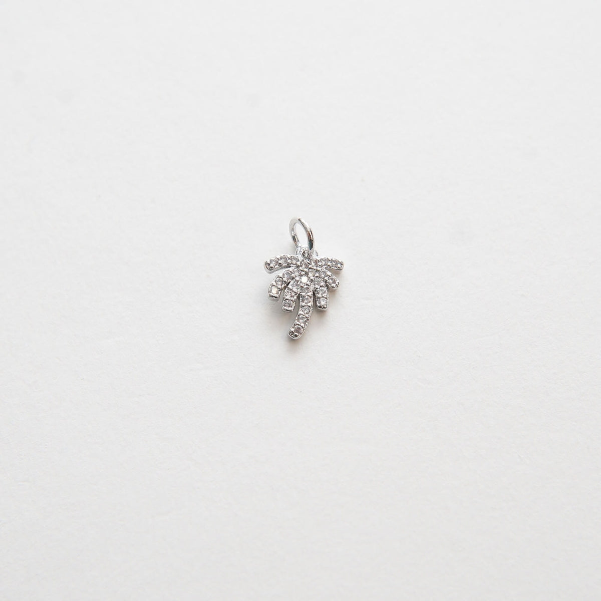 18K Gold Filled Cubic Zirconia Tree Charm Pendant for Jewelry Making