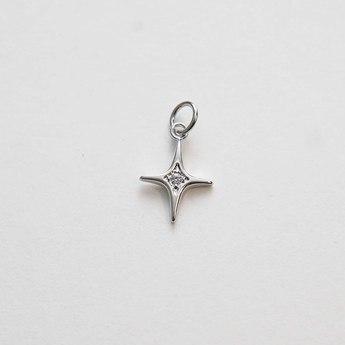 18K Gold Filled North Star Charm Pendant for Jewelry Making