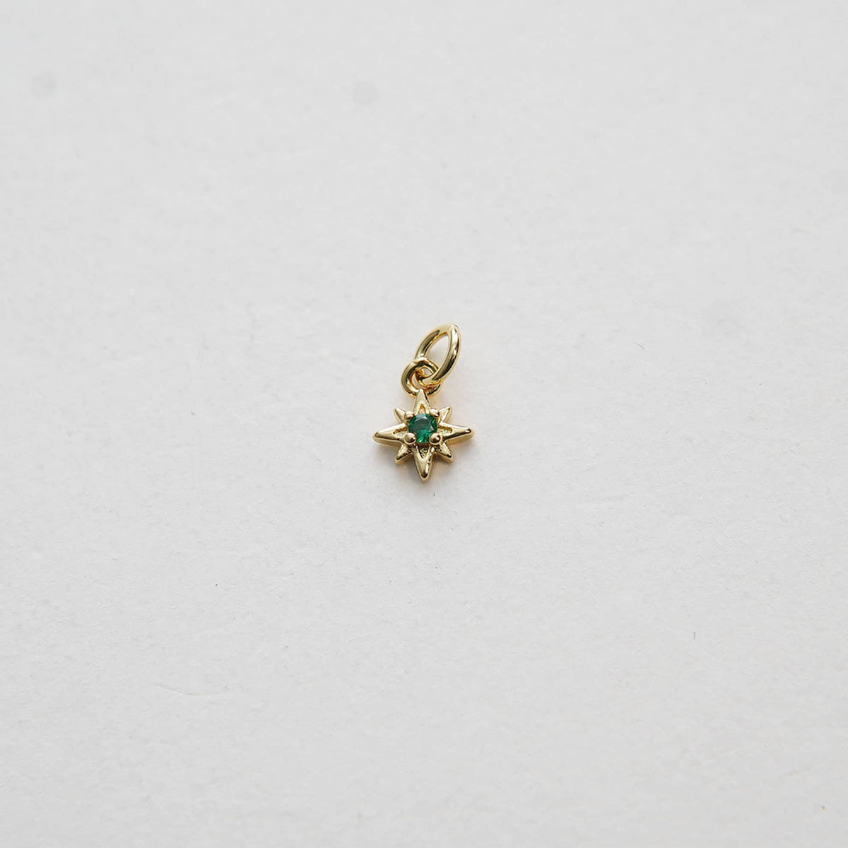 Gold Star Charms,18K Gold Filled Starburst Pendant,North Star Charm Bracelet Necklace for DIY Jewelry Making Supply