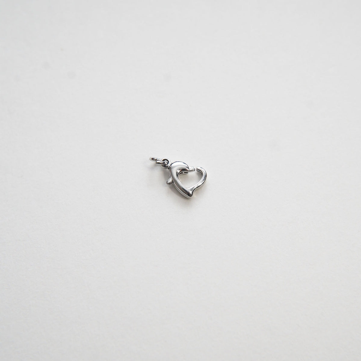 18K Gold Filled Gold Spring Gate Ring Heart Clasp,Push Clip Clasp,Spring Gate for Jewelry Making