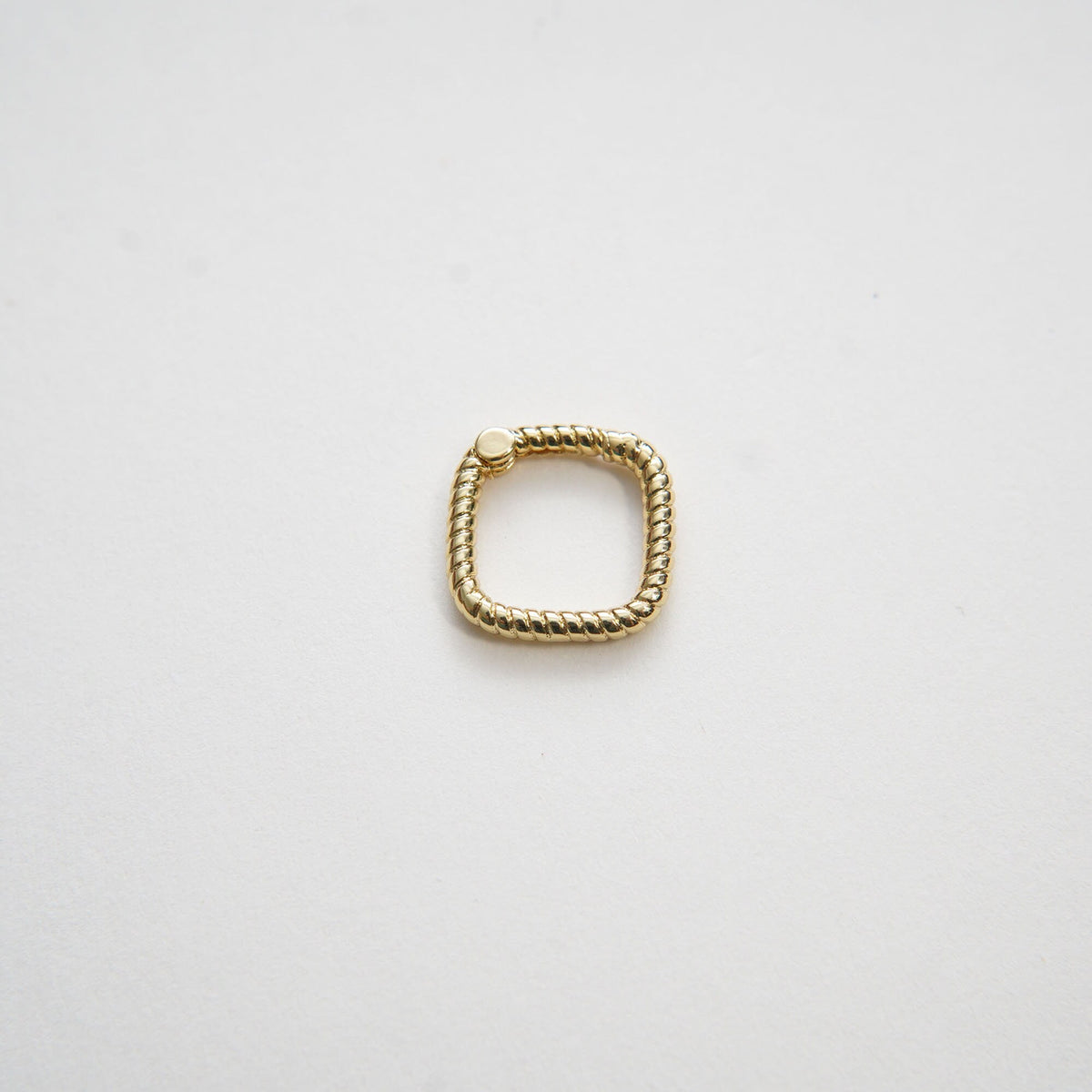 18K Gold Filled Square Clasp for Jewelry Making