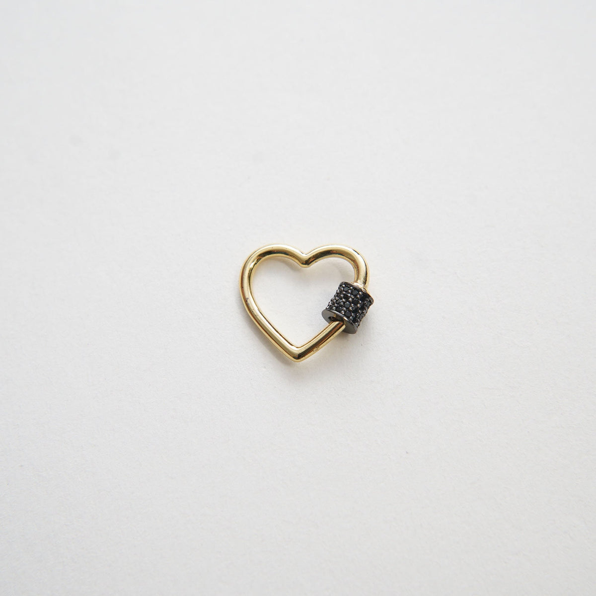 18K Gold Filled Heart Carabiner Clasp,Buckle Clasp,Carabiner Screw Clasp,Turnbuckle,for DIY Jewelry