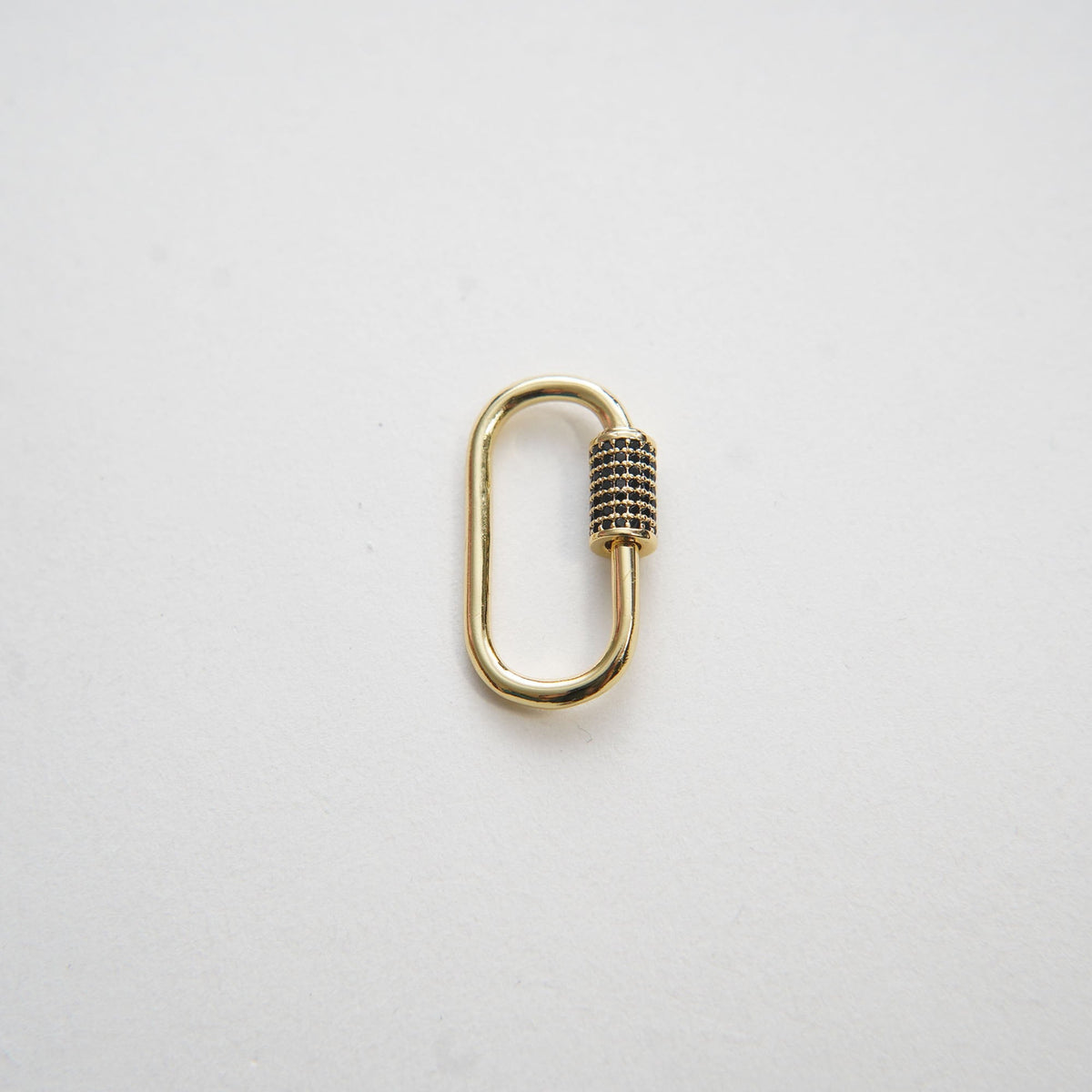 18K Gold Filled Oval Carabiner Clasp,Buckle Clasp,Carabiner Screw Clasp,Turnbuckle,for DIY Jewelry