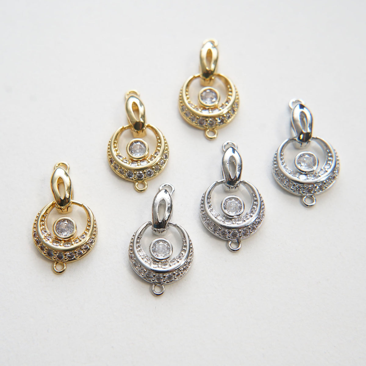 18K Gold Filled Heart Charm Pendant for Jewelry Making