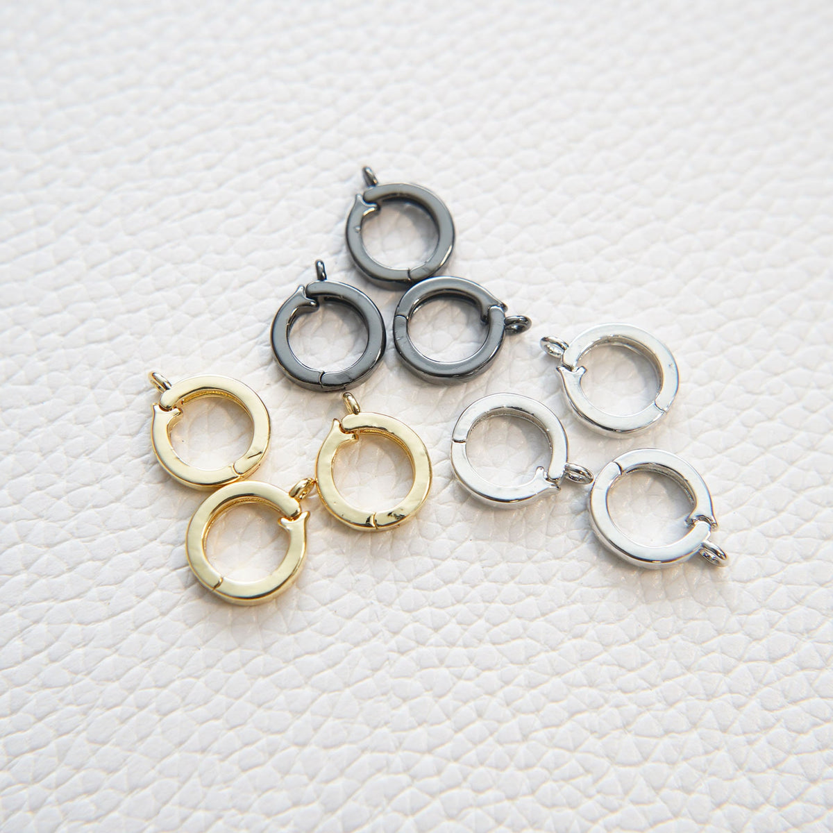 18K Gold Filled Round Clasp for Jewelry Making