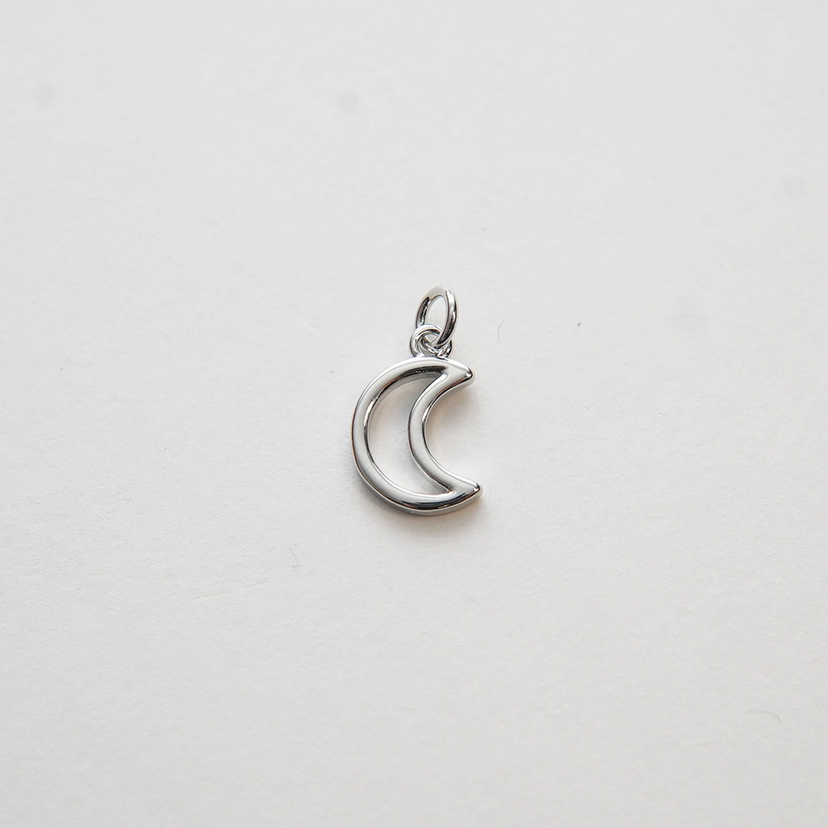 Gold Moon Charms,18K Gold Filled Moon Pendant,Celestial Charm Bracelet Necklace for DIY Jewelry Making Supply