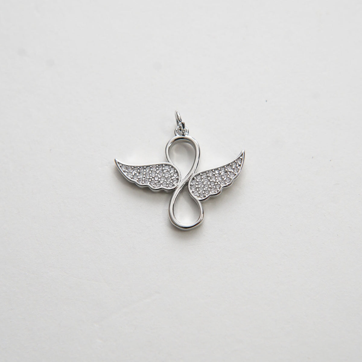 18K Gold Filled Angel CZ Charm Pendant for Jewelry Making