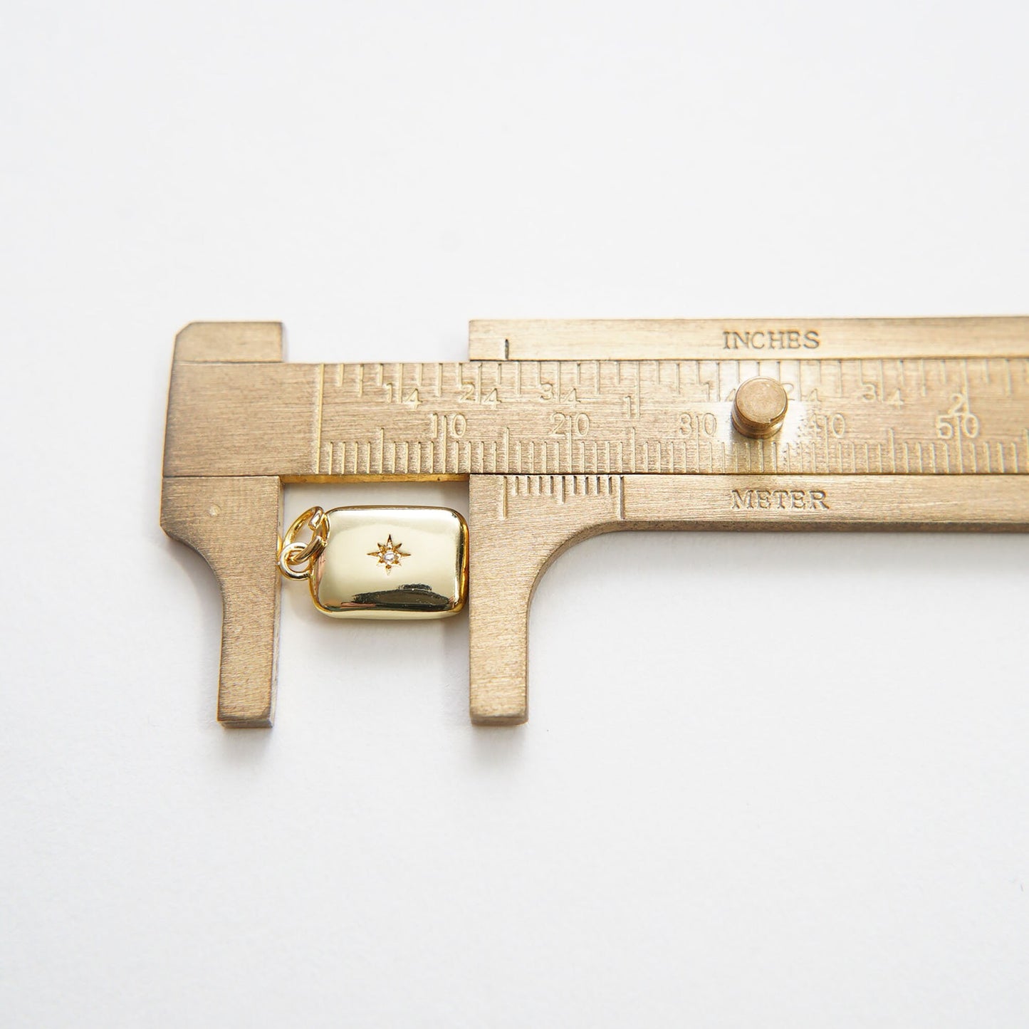 Gold Rectangle Star Charms,18K Gold Filled Star Pendant,Star Charm Bracelet Necklace for DIY Jewelry Making Supply